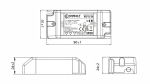 CobaltElectro PFV 24V 8W IP20 LED power supply  B